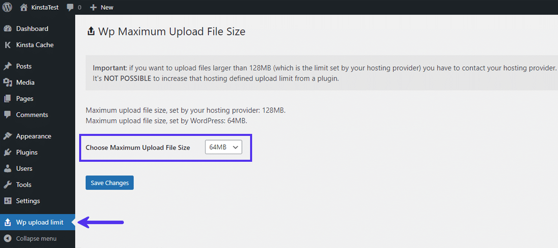 WP-Maximum-Upload-File-Size-Plugin-Dashboard WP-Maximum-Upload-File-Size-Plugin-Dashboard