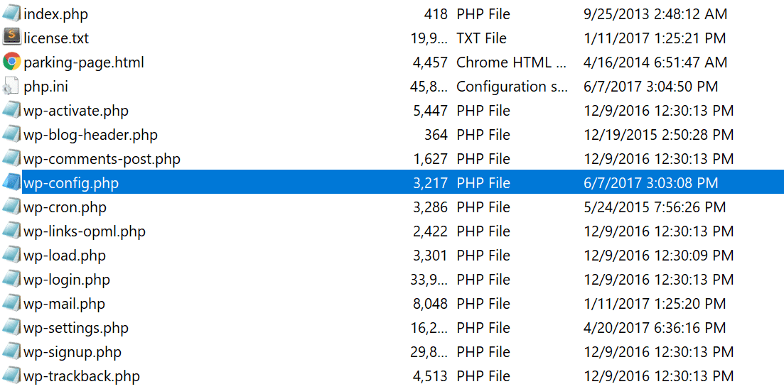 wp-config-file wp-config-file